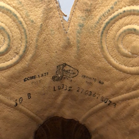 Justin Cowboy Boots - Picture 9 of 12